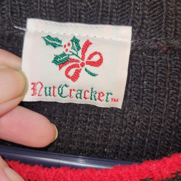 Vintage Cats Ugly Christmas Sweater Buy The Nutcracker..made In USA Sz XL - Picture 2 of 11